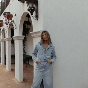 Levi's Western Denim Midi Dress